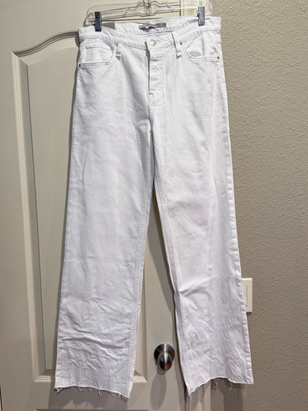 NWT Hudson High Rise Wide Leg Rosie white lily jeans - Picture 4 of 6